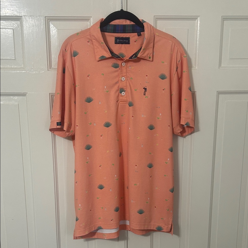 William Murray Golf Peach Polo Shirt